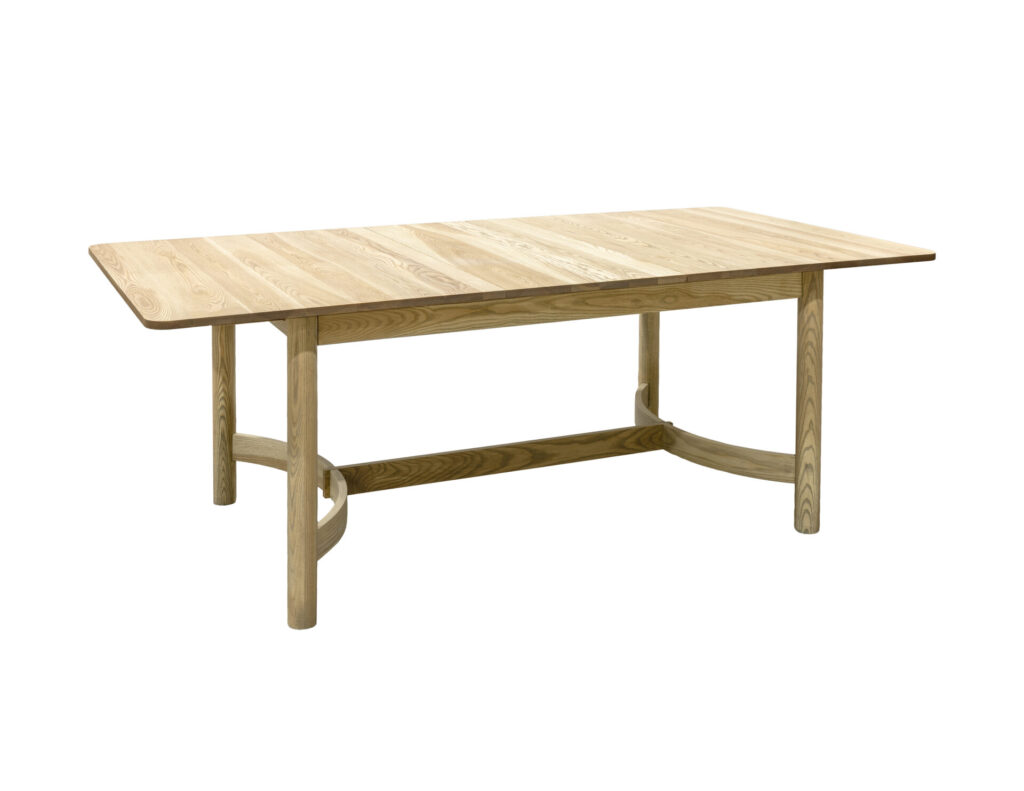 Table à dessus rectangle en frêne massif